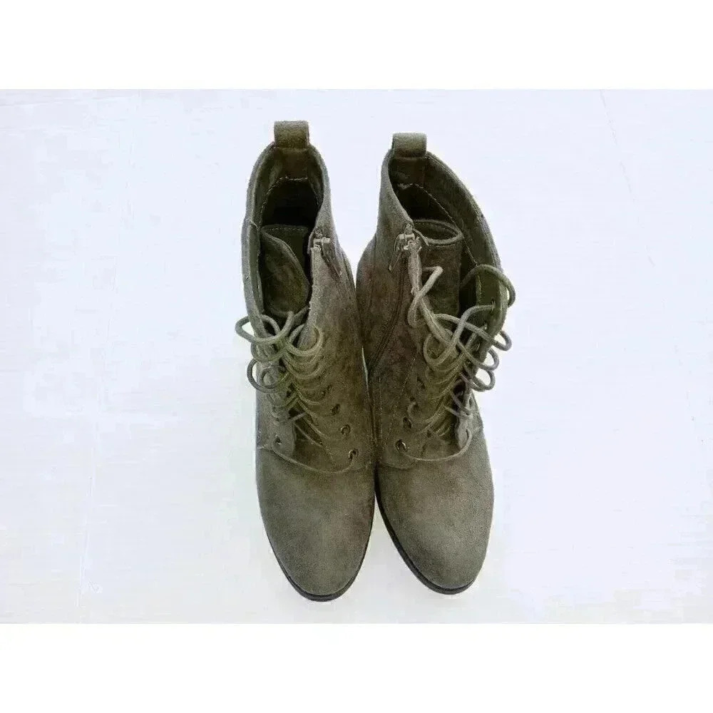 PAZZLE  Women's Forest Green Boots Sz8 - Picture 6 of 12
